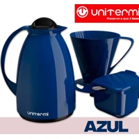 Imagem da promoção Kit Café Prático Unitermi Garrafa Térmica Bule 650ml