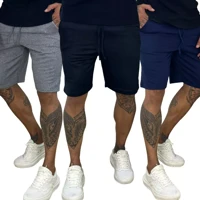 Imagem da promoção Kit 3 Bermudas De Moletom Academia Short Masculino De Treino