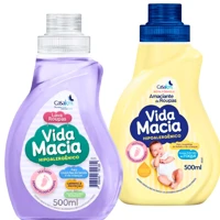 Imagem da promoção Kit Vida Macia Sabão Líquido 500ml e Amaciante 500ml