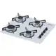 Cooktop 4 bocas Chamalux ultra chama Bivolt Trempe de Chapa Branco em oferta
