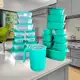 Pote de plástico Kit 21 peças Vasilhas Com Tampa Depósito para Alimentos - casa bella em oferta