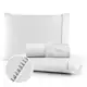 Kit Lençol Cama Casal Queen 400 fios Micropercal 03 Peças Ponto Palito em oferta