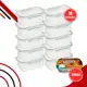 Kit Marmitas Fitness 500ml Para Freezer E Microondas Potes Plásticos com Trava Hermético em oferta