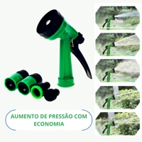 Imagem da promoção KIT Esguicho para Mangueira De Múltiplos Tipos De Jatos com Engate Rápido na Torneira e Mangueira la