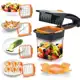 Fatiador Mini Cortador De Legumes Frutas Alimentos Inox 5 Em 1 Multifuncional Cozinha em oferta
