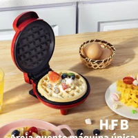 Imagem da promoção Máquina de Waffles Elétrica Portátil Casa Cozinha Fazer Waffle Panquecas Automático 110V