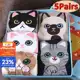 5 Pares Meias de Gato Confortáveis e Fofas de Gato de Cartoon Mulheres - Padrão Animal Absorvente de em oferta