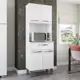 Armário de Cozinha Paneleiro 4 Portas 1 Gaveta Balli Branco em oferta