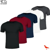 Imagem da promoção Kit 5 Camisetas Masculina Lisas Algodão 100% Confortável Academia Ducam 10 Cores Sortidas 30.1