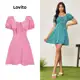 Lovito Casual Vestido Feminino Floral com Zíper LBA05078 (Verde) em oferta