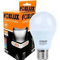 Imagem da promoção Lâmpada Foxlux LED Bulbo 9W 6500K Bivolt