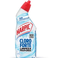 Imagem da promoção Harpic Cloro Forte - Desinfetante Sanitário Líquido Desodorizador, 200ml, Azul