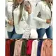 Blazer Feminino em Neoprene Casaco curto com babado em oferta