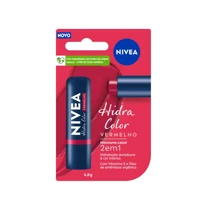 Imagem da promoção NIVEA Hidratante Labial Hidra Color 2 em 1 Vermelho 4,8g