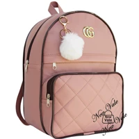 Imagem da promoção Mochila Feminina Mochilinha Bolsa Feminina C/ Alças Reguláveis + Lindo Chaveiro Pompom Lançamento Ex