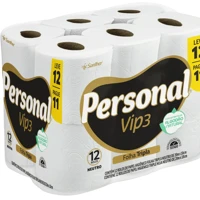 Imagem da promoção Papel Higiênico Personal Vip Folha Tripla Com 12 Rolos De 20M