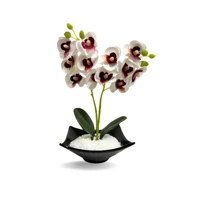 Imagem da promoção Planta Artificial Arranjo de Orquídea 12x Vaso Oriental