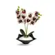 Planta Artificial Arranjo de Orquídea 12x Vaso Oriental em oferta