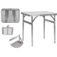 Mesa Dobravel Portatil Vira Maleta Camping Praia 60x45cm - Palisad em oferta