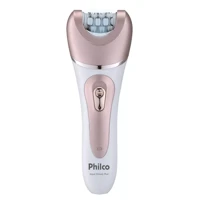 Imagem da promoção Depilador Philco Aqua Deluxe Plus Pdp02r Cor Branco/Rosa 110V/220V