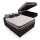 Cama Box Baú Casal 138 Tecido Sintético Preto com Colchão Little Angel - Bello Box - Mola Superlasti em oferta
