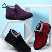 Imagem da promoção Sapatos De Inverno Mulheres Neve Botas De Tornozelo De Pelúcia Impermeáveis Feminino Mujer Plus Size