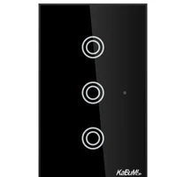 Imagem da promoção Interruptor KaBuM! Smart, Bivolt, 3 Botões, Preto, 15A, 50/60Hz, Smart Home