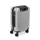 Mala Bordo Prata ABS 10kg Viagem Avião Rodinhas 360 Cadeado Embutido - 123 Organizei em oferta