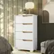 Cômoda 4 Gavetas Doble Albatroz Móveis Branco em oferta