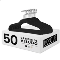 Imagem da promoção Kit Cabides Veludo Para Roupas Adulto 50 Unidades Fino Resistente