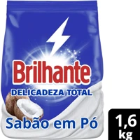 Imagem da promoção Lava-Roupas Em Pó Brancas E Coloridas Ativo Concentrado Delicadeza Total Brilhante Pacote 1,6Kg