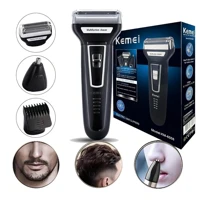 Imagem da oferta Barbeador E Cortador De Cabelo 3 Em 1 Kemei Km-6558