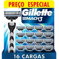 Imagem da promoção Refil Para Barbear Gillette Mach3 16 Unidades
