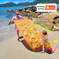 Imagem da promoção Kit com 03 Toalhas de Praia Gigante Banhão Microfibra Super Absorção Laune Haus