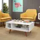 Mesa de Centro Sala Retro 45 2 Nichos Branco - Olivar Móveis em oferta