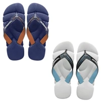 Imagem da promoção Kit 02 Pares De Chinelo Sandália Masculino Havainas Power De Borracha Macia Antiderrapante Com Tiras