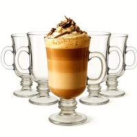 Imagem da promoção Jogo 3 ou 6 Canecas Taças Real 120ml Para Capuccino Café Vidro Cristalino Luxo