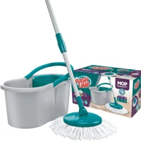 Imagem da oferta Flash Limp, Mop Giratório Fit, com 2 refis, 8 litros, Cinza