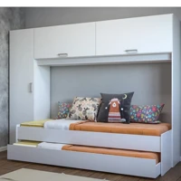Imagem da promoção Bicama com Guarda-Roupa/Roupeiro para colchão 88 x 188 cm Multimóveis Branca