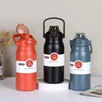 Imagem da promoção Garrafa Térmica de Viagem Aço Inox 1700ml Água Café com Alça Camping Trilha Acampamento