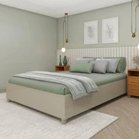 Imagem da promoção Cama Casal em MDP 193cm X 144cm Mônaco Off White