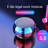 Imagem da promoção Caixa de Som Bluetooth M3 TWS 3W Metal Portátil À Bateria Longa Duração