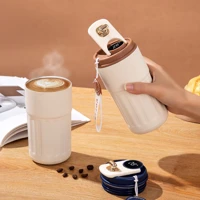 Imagem da promoção Copo térmico de café inteligente 450ml Xícara de café em aço inoxidável 316 que acompanha copo de is