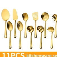 Imagem da promoção Conjunto de cozinha de aço inoxidável de 11 peças, conjunto de utensílios de cozinha, conjunto compl