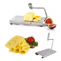 Imagem da promoção Cortador e Fatiador de Queijos e Frios Manual Inox C/ 5 Fios de Corte Para Reposição