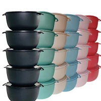 Imagem da promoção Kit com 5 Potes Grandes 2.800ml Bowl Redondo para Armazenar e Congelar Alimentos