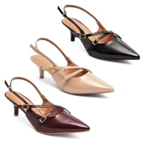 Imagem da promoção carpin Vizzano Slingback Feminino Salto Baixo Fivelas 1122.885