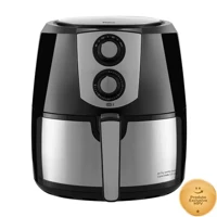Imagem da promoção Fritadeira Air Fryer Philco Jumbo Inox PFR06PI 5,5L Preta/Inox