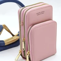 Imagem da promoção Bolsa feminina porta celular com 3 divisorias transverasal mini bag fang