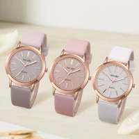 Imagem da promoção Conjunto De Relógio Casual Feminino De 3 Peças-Quartzo Analógico Elegante Com Pulseiras De Couro (Se